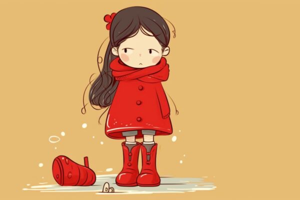 Cartoonish red boots