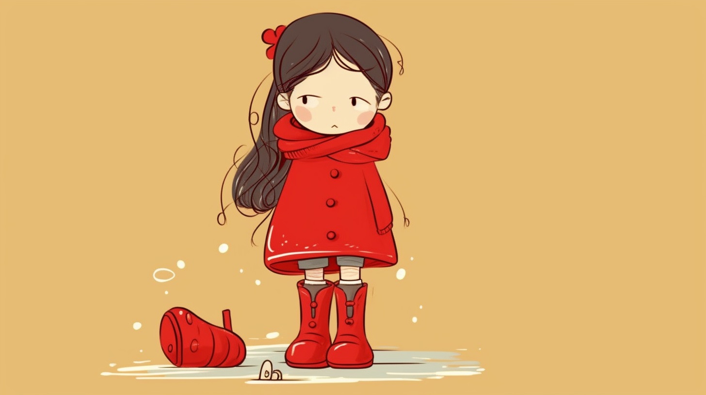 Cartoonish red boots